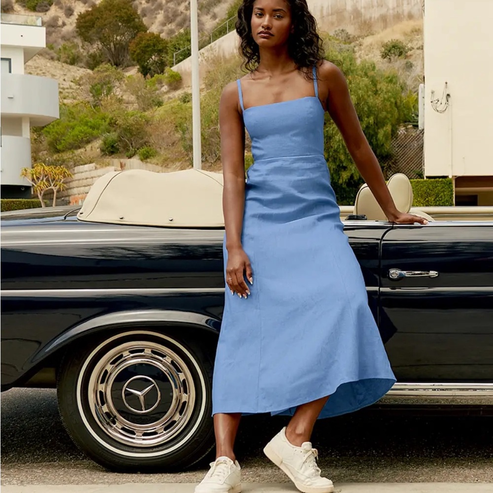 Reformation Starfruit Linen dress